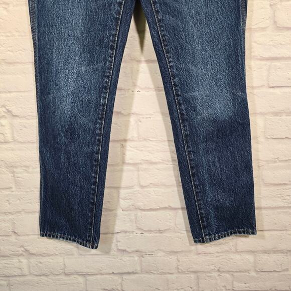 E Madewell Petite Perfect Vintage Full Length Jean Retro Stitched Edition Sz P25 - Picture 3 of 12